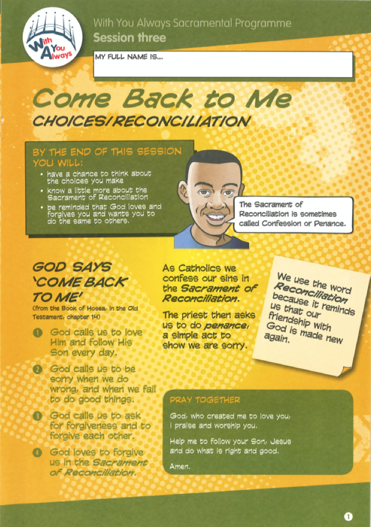 Children's Leaflet Session Three