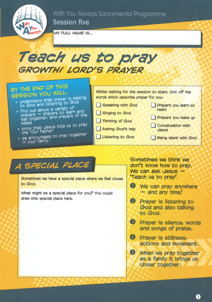 Children's Leaflet Session Five