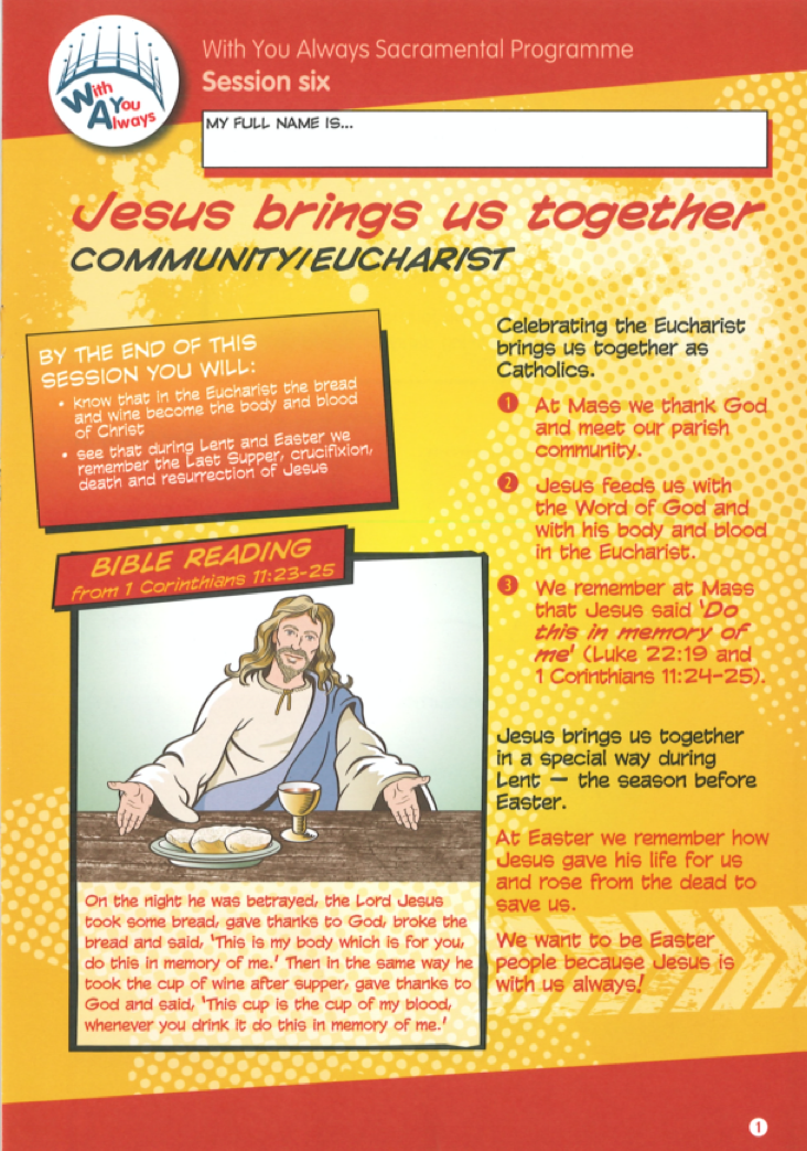 Children's Leaflet Session Six